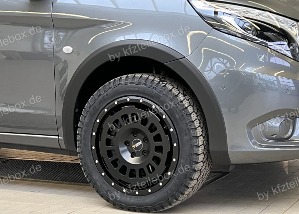 8x17 ET40 Twin-Monotube-Projekt-AT1 Alufelge in schwarz für Mercedes V-Klasse 447